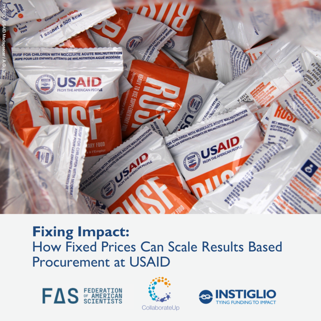 Fixing Impact: How Fixed Prices Can Scale Results-Based Procurement at USAID 