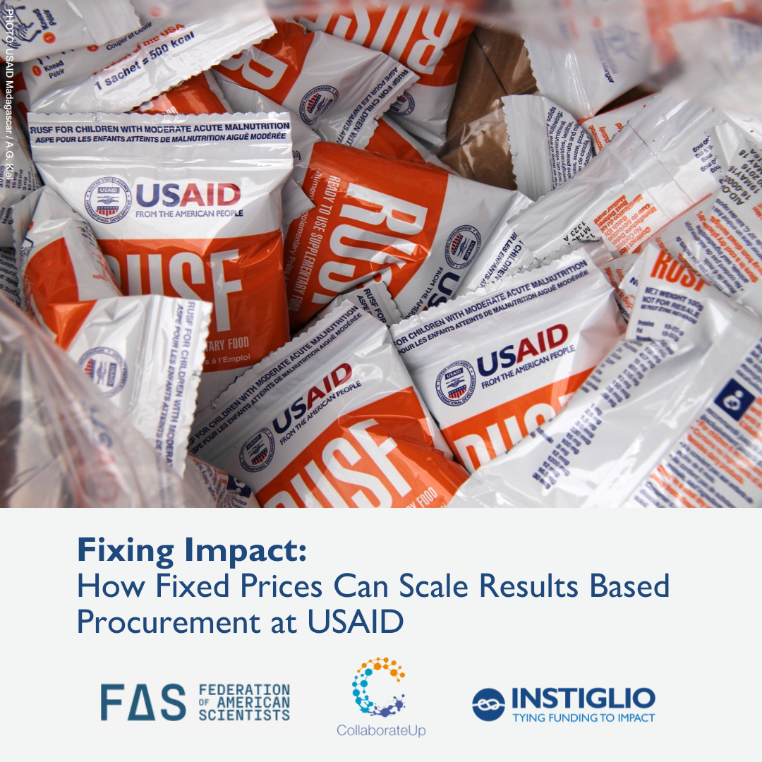 Fixing Impact: How Fixed Prices Can Scale Results-Based Procurement at USAID 